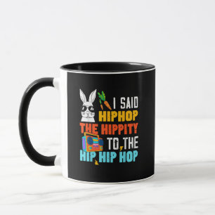 Hip Hop Hippity Funny Easter Bunny Boys Girls Kids Mug