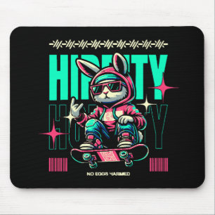 Hip-Hop Hoppity - Skater Bunny Easter Mouse Pad