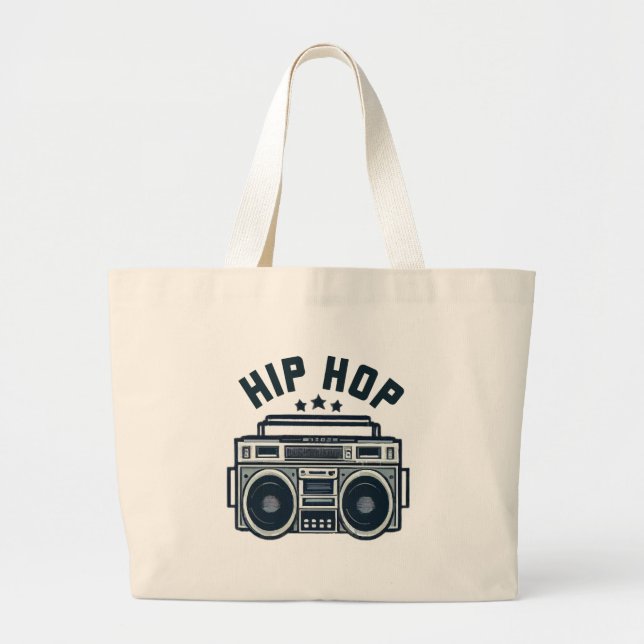 Hip hop large tote bag (Front)