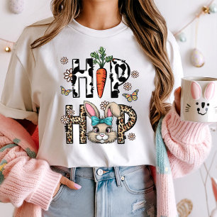 Hip Hop Leopard Bunny Easter T-Shirt