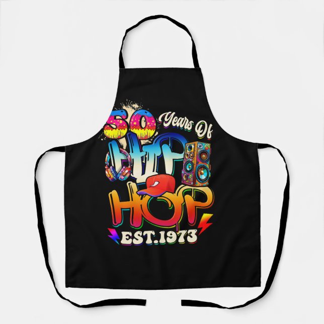 Hip Hop Music 50th Anniversary Black History Men D Apron (Front)