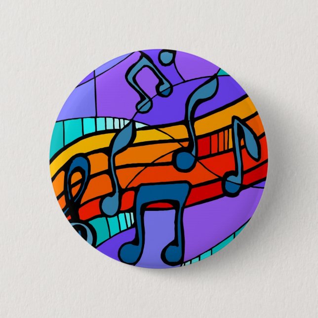 Hip Hop Music Button (Front)