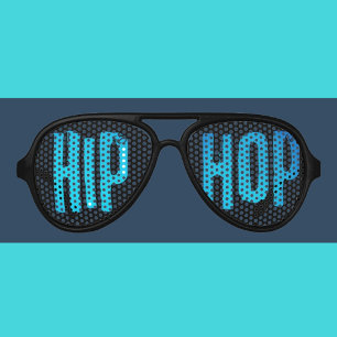 Hip hop music dance blue black shades sunglasse