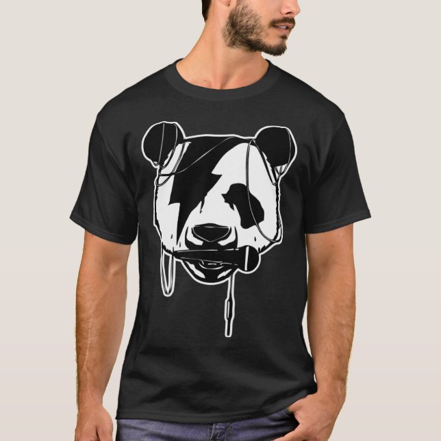 Hip Hop Panda Is Ready For Freestyle Battle T-Shirt (Front)