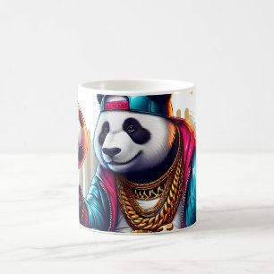 Hip Hop Panda Soccer Football Summer Sports Coffee Mug