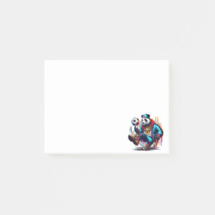 Hip Hop Panda Soccer Football Summer Sports Post-it Notes