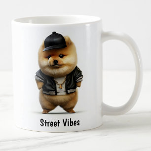 Hip Hop Pomeranian Thug Coffee Mug