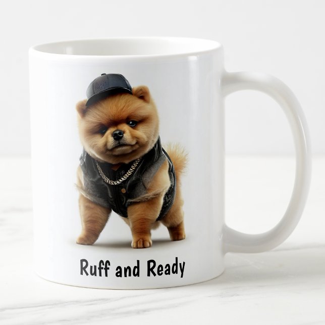 Hip Hop Pomeranian Thug Coffee Mug (Creator Uploaded)