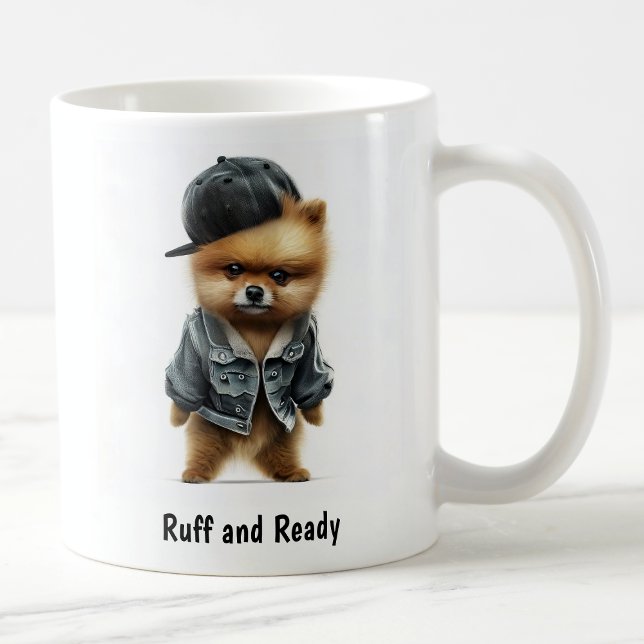 Hip Hop Pomeranian Thug Coffee Mug (Creator Uploaded)