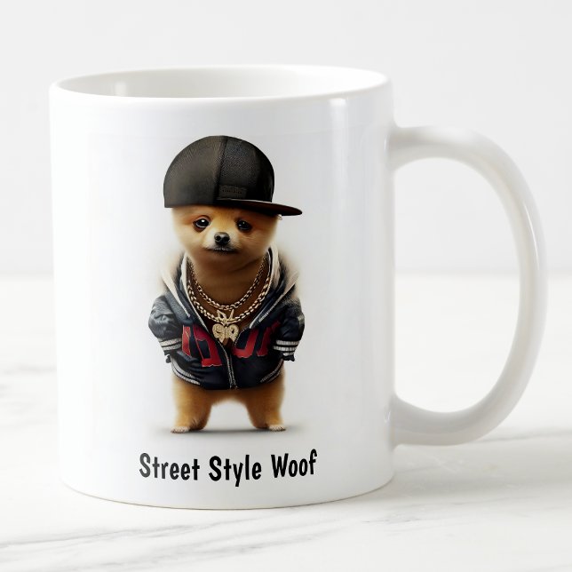 Hip Hop Pomeranian Thug Coffee Mug (Creator Uploaded)