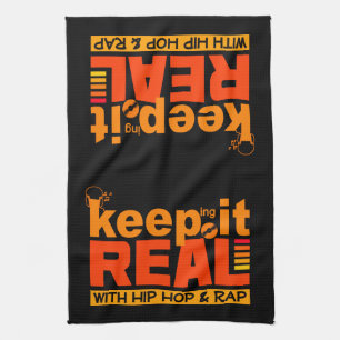 HIP HOP & RAP custom kitchen towel