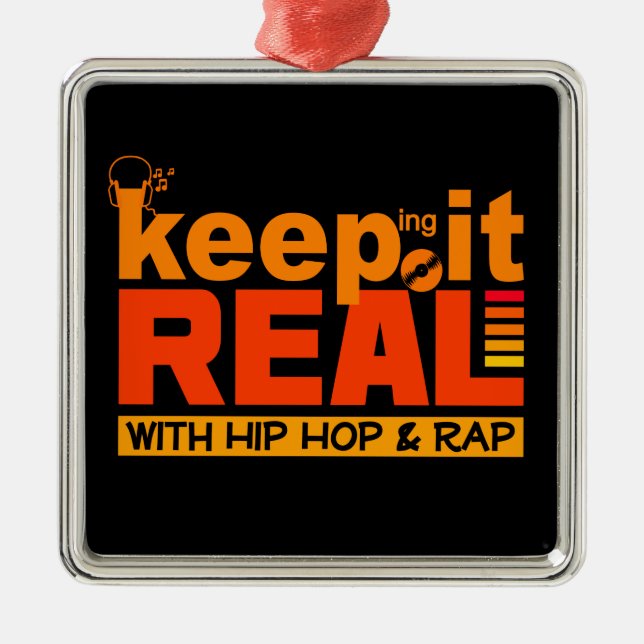 HIP HOP & RAP custom ornament (Front)