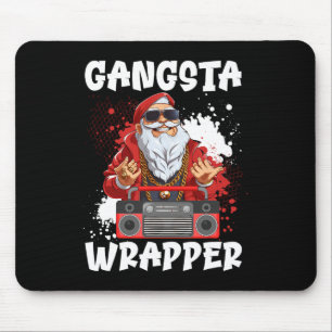 Hip Hop Santa Claus Gangster Christmas Gangsta Wra Mouse Pad