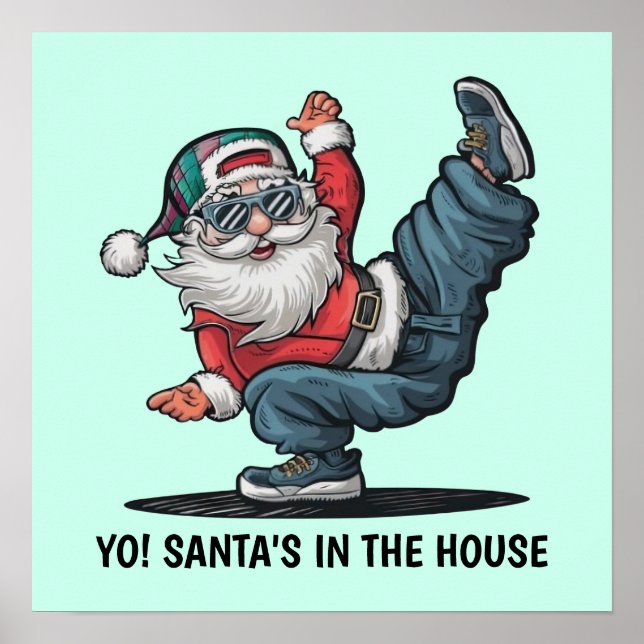 Hip Hop Santa Claus Poster (Front)