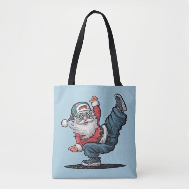 Hip Hop Santa Claus Tote Bag (Front)