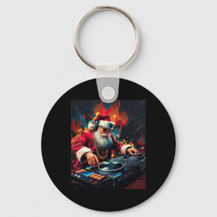 Hip Hop Santa Dj Christmas 2  Key Ring