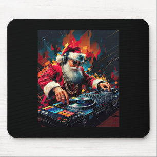 Hip Hop Santa Dj Christmas 2 Mouse Pad