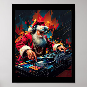 Hip Hop Santa Dj Christmas 2  Poster