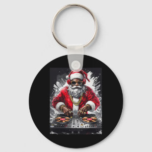 Hip Hop Santa Dj Christmas  Key Ring