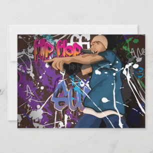 Hip Hop Star Invitation