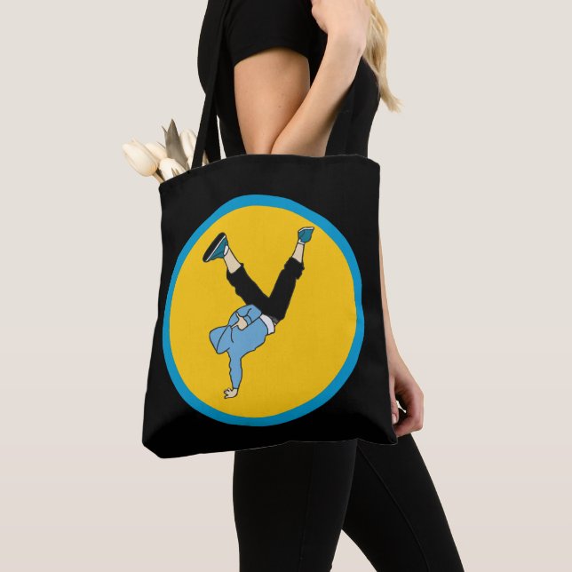 Hip Hop street style breakdancer Tote Bag (Close Up)