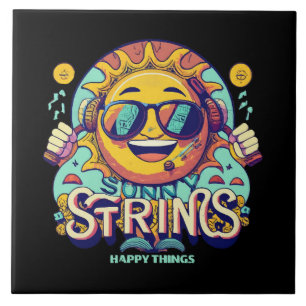 hip hop sun ceramic tile