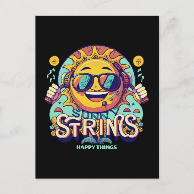 hip hop sun postcard (Front)
