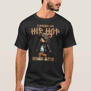 Hip Hop Teddy Bear Celebrating Hip Hop Since 2018 T-Shirt