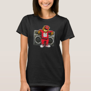 HIP HOP TEDDY BEAR Hip Hop Anniversary Graffiti Bo T-Shirt