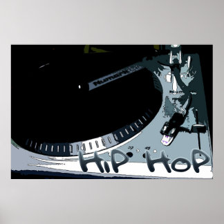 Hip-Hop Turntable Poster