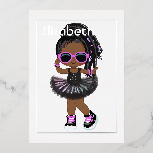 Hip Hop Tutu African American Birthday (Front)