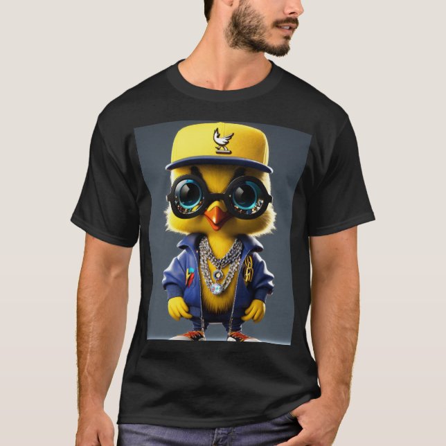 Hip-Hop Tweety Bird 3D Model T-Shirt (Front)
