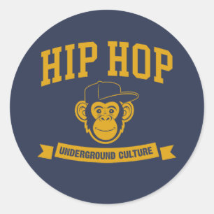 Hip Hop Underground Culture Classic Round Sticker