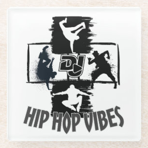 Hip Hop Vibes 2.w Glass Coaster