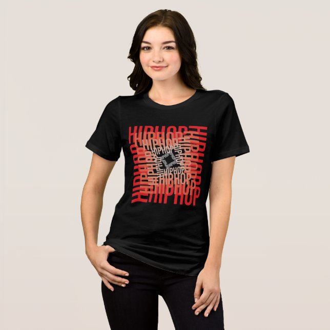 Hip Hop Vortex Tri-Blend Shirt (Front Full)