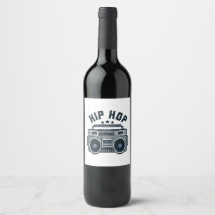 Hip hop wine label