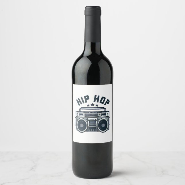 Hip hop wine label (Front)