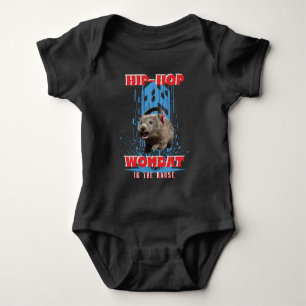Hip Hop Wombat Funny Music Animal Baby Bodysuit