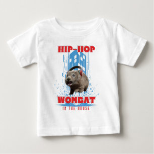 Hip Hop Wombat Funny Music Animal Baby T-Shirt