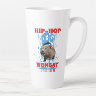 Hip Hop Wombat Funny Music Animal Latte Mug