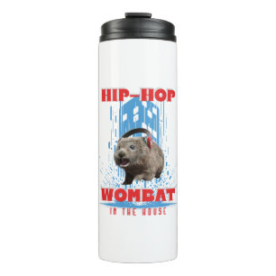 Hip Hop Wombat Funny Music Animal Thermal Tumbler