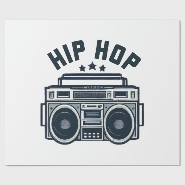 Hip hop wrapping paper (Flat)