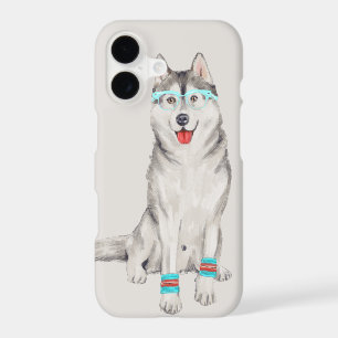 Hip Husky (Background Colour Editable)
