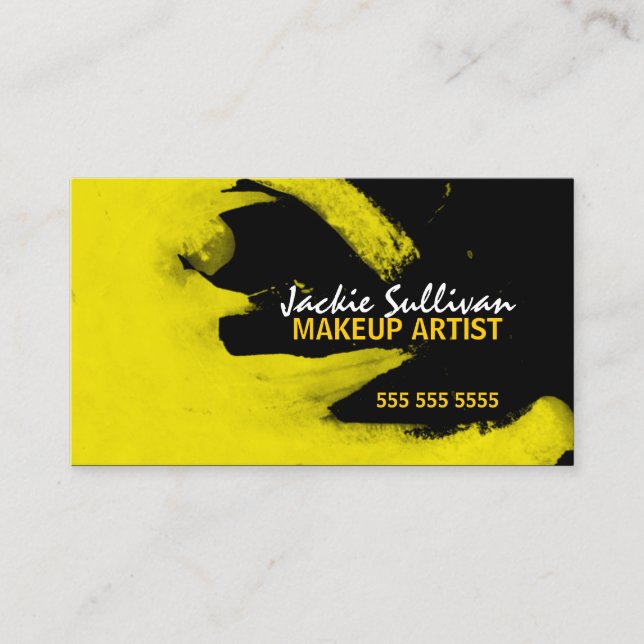 Hip Makeup Artist Business Card (Front)