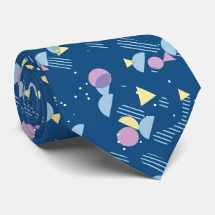 Hip Modern Abstract Geometric 50s Art Pattern Tie