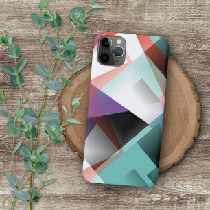 Hip Modern Abstract Geometric Mosaic Art Pattern iPhone 11Pro Max Case