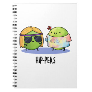 Hip-peas Funny Hippie Peas Pun Notebook