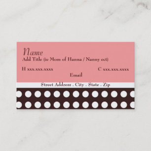 Hip Pink and Brown Mummy Card