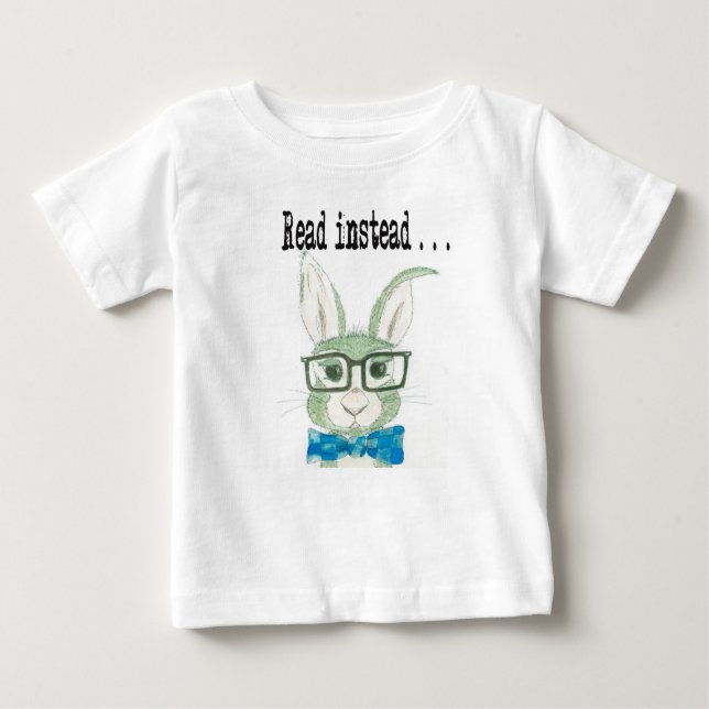 Hip reading bunny baby T-Shirt (Front)
