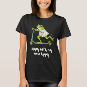 Hip Replacement Surgery Frog Zippy With New Hippy T-Shirt